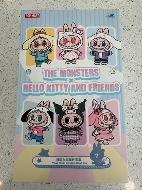 POP MART The Monsters x Hello Kitty Plush Blind Box- Kuromi